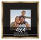 4x4 Frame with Mat - Bronze 8x8 Frame Wood Made to Display Print or Poster Measuring 4 x 4 Inches with Black Photo Mat